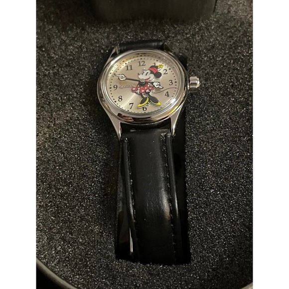 NICE New Ingersoll Disney Petite Minnie Mouse Quartz Womens Dress Watch - Picture 2 of 8